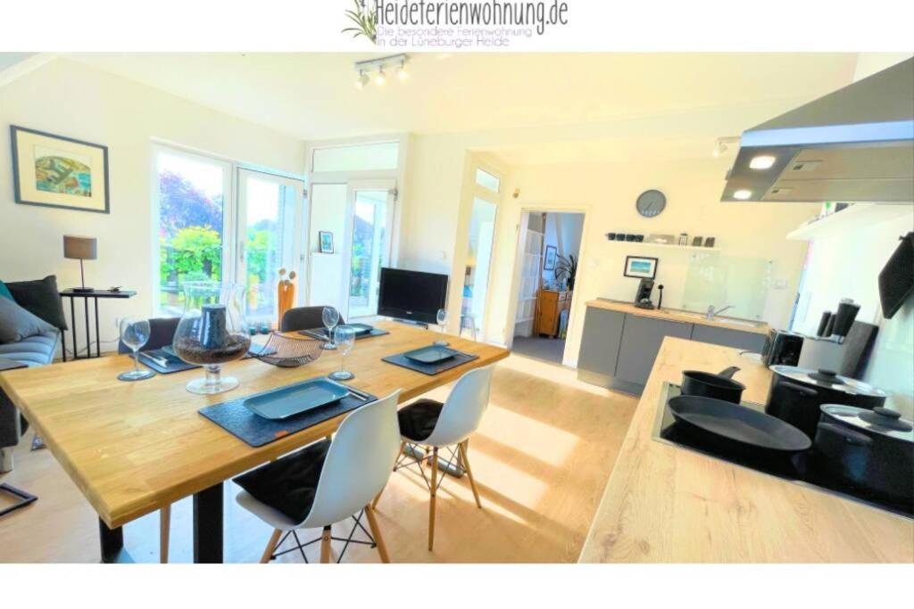 heideferienwohnung - die neue Ferienwohnung Walsrode Exterior foto